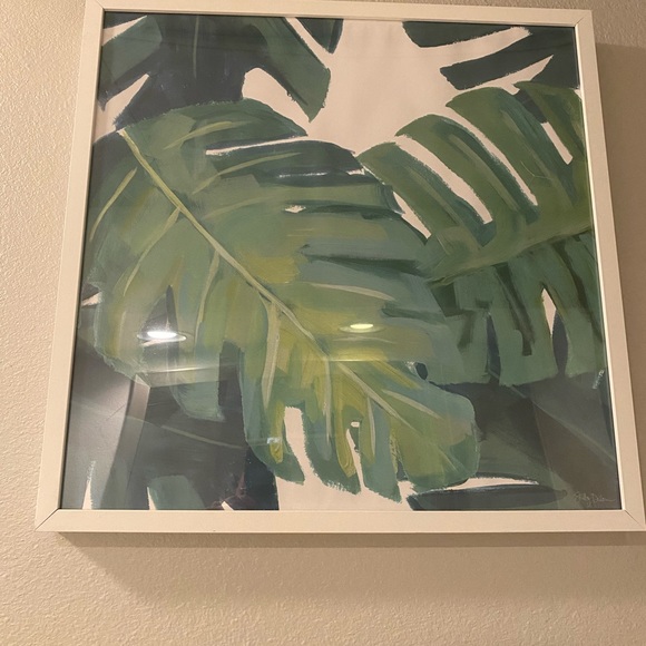 Beautiful Greenery Painting, Palm Trees, Leaves - Picture 2 of 2